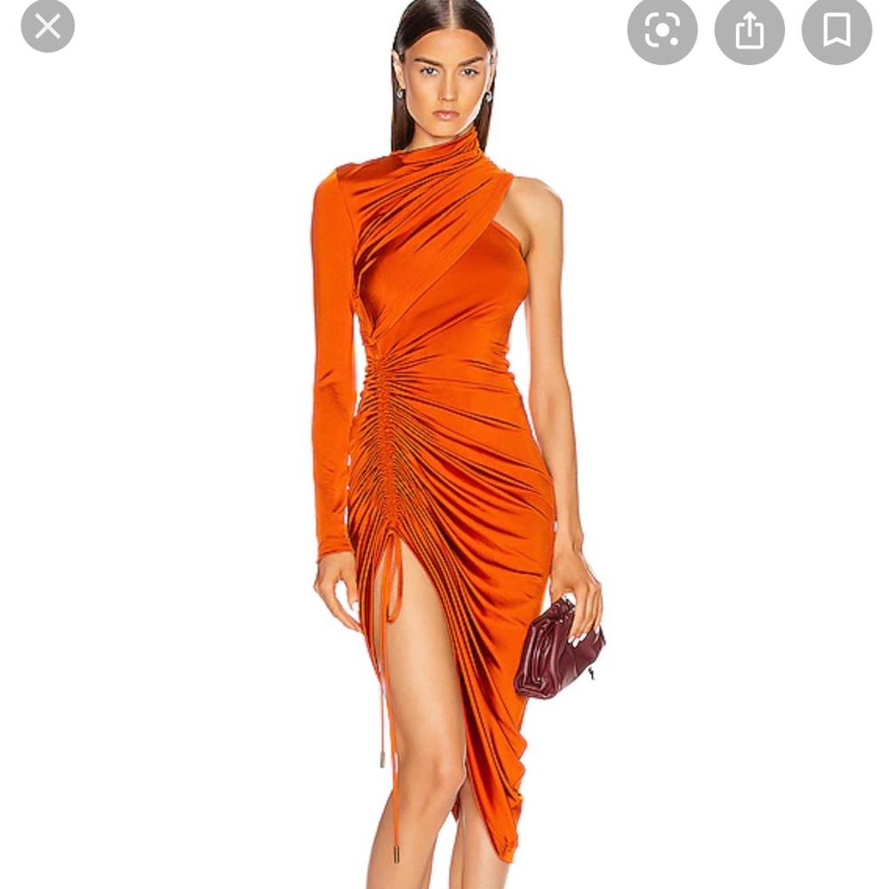 MONSE asymmetrical drawstring dress